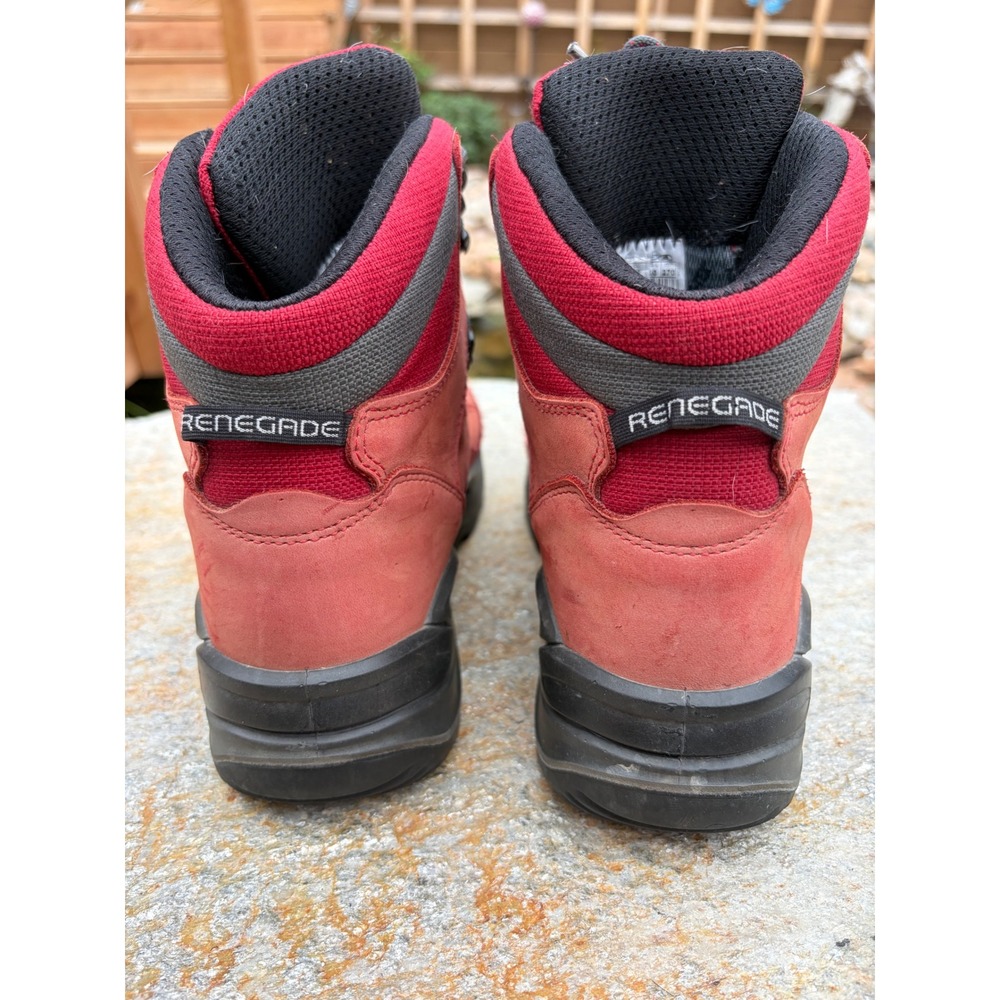 Lowa Renegade GTX Mid Ws Hiking Boots Red Gore-Tex Vibram Womens 10 320945 - Picture 6 of 10